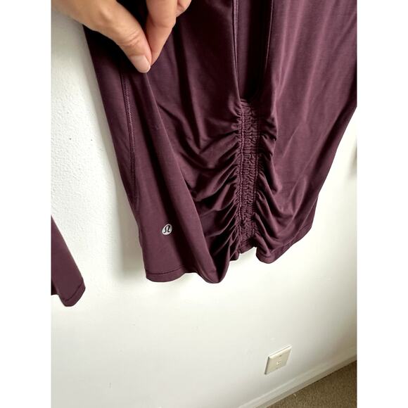 Lululemon Deep Stretch Long Sleeve Purple Size 6 Top - Picture 3 of 5
